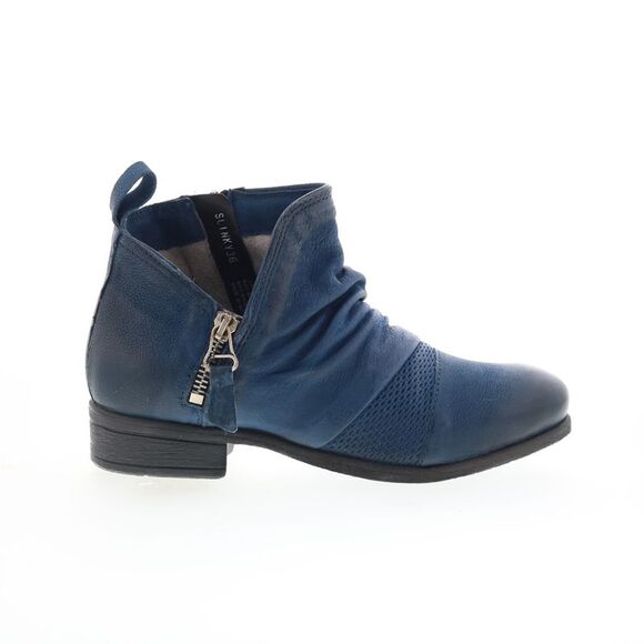 Miz Mooz Womens Slinky Blue Boots (NWT)